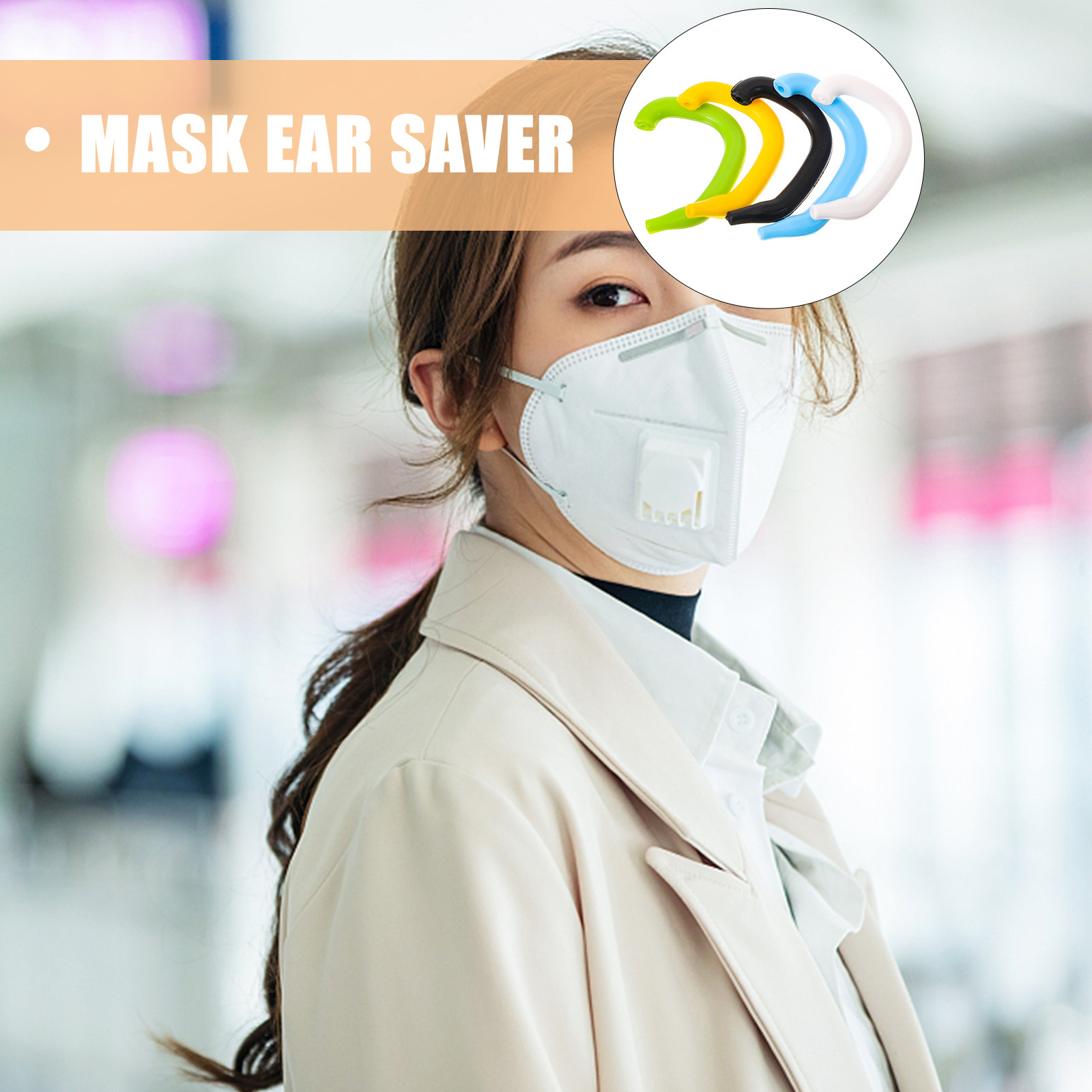 5Pcs Premium Silicone Ear Save - Disposable Surgical Mask ulasan dan harga