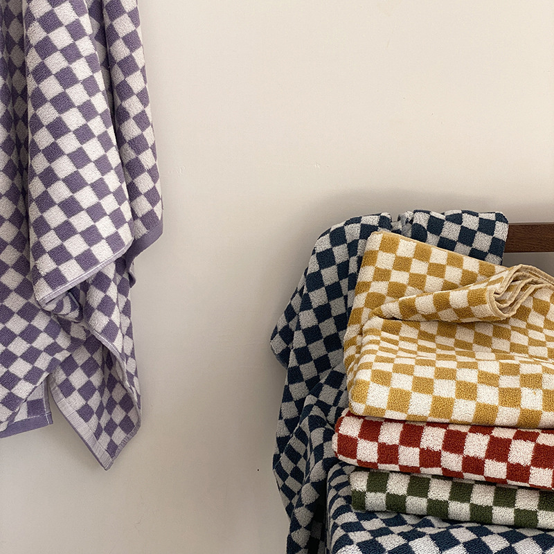 Retro Checkerboard Plaid Long- - Cloth Face Mask Washable ulasan dan harga