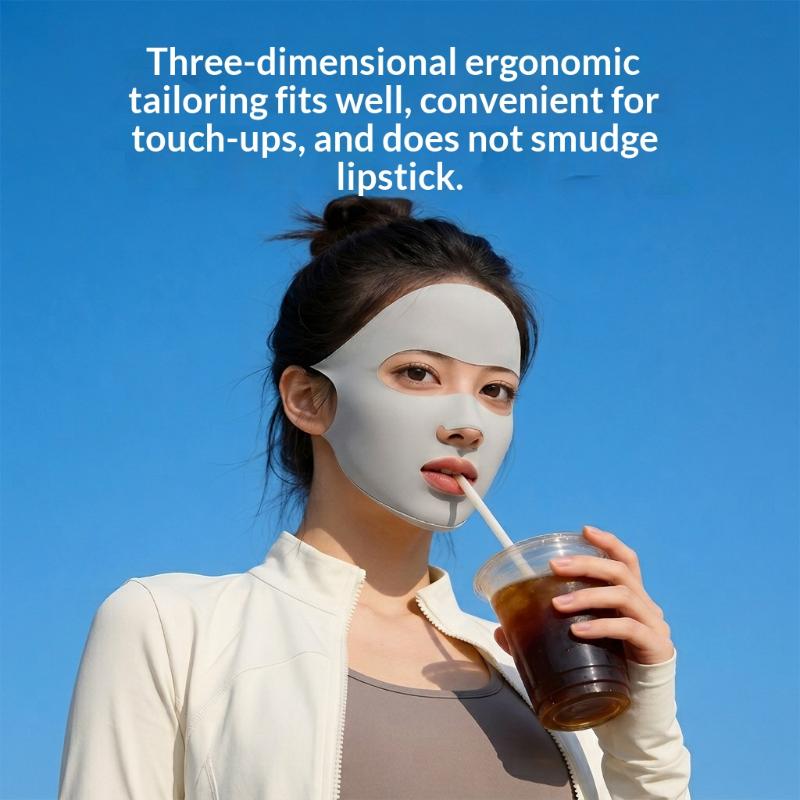 Solid Color Breathable Sunscre - Sports Mask Breathable ulasan dan harga