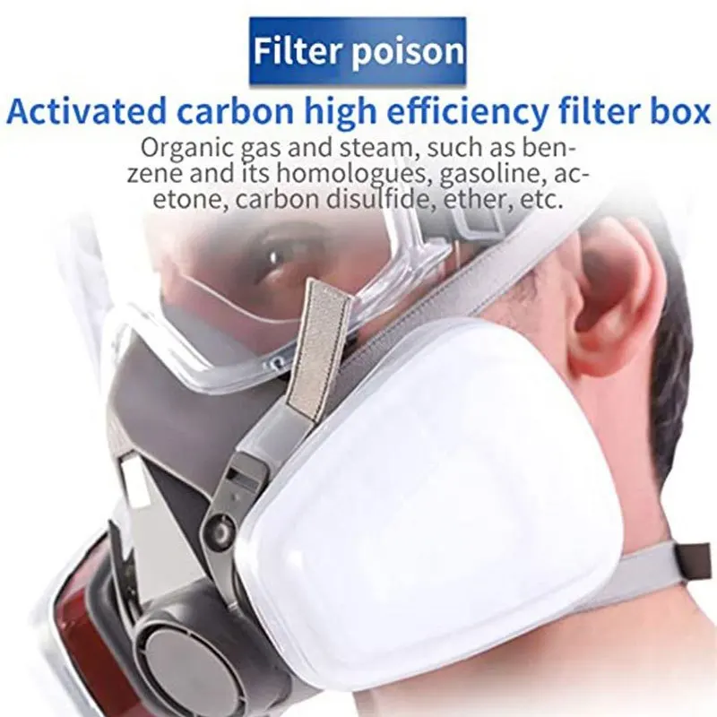 7in1 Gas Proof Half Face Mask  - Respirator Half Face ulasan dan harga