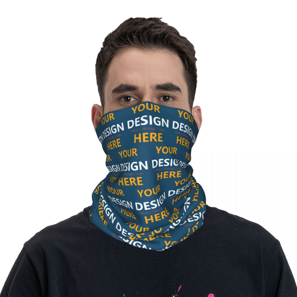 Custom Your Design Here Bandan - Neck Gaiter Face Cover ulasan dan harga