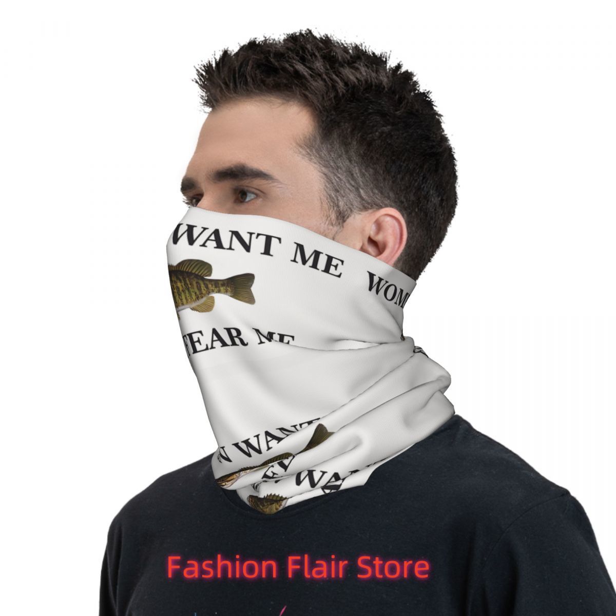 Fish Neck Gaiter Face Scarf Co - Neck Gaiter Face Cover ulasan dan harga