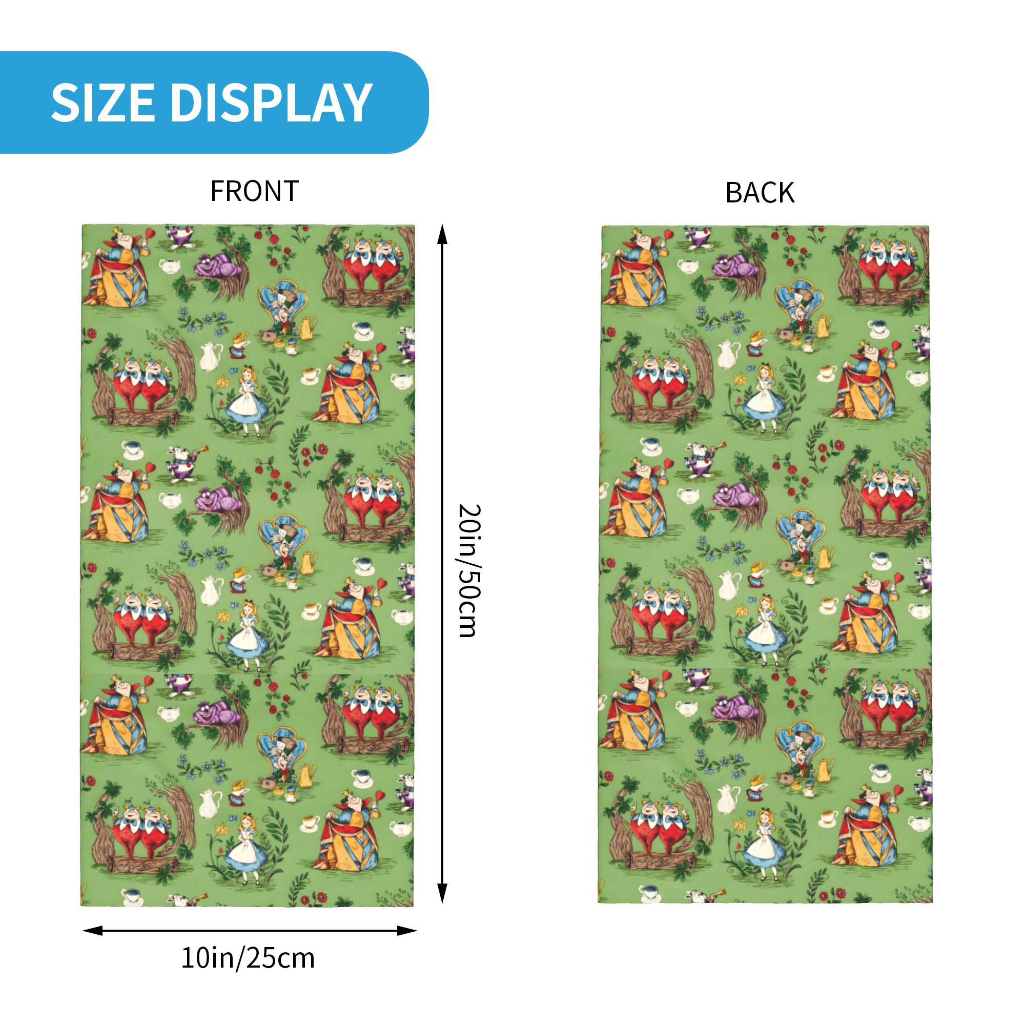 Custom A-Alice in W-Wonderland - Neck Gaiter Face Cover ulasan dan harga