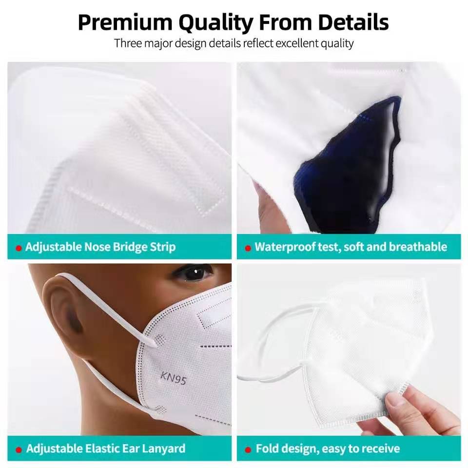 10-100Pcs Adult FFP2 Masks CE  - Disposable Surgical Mask ulasan dan harga