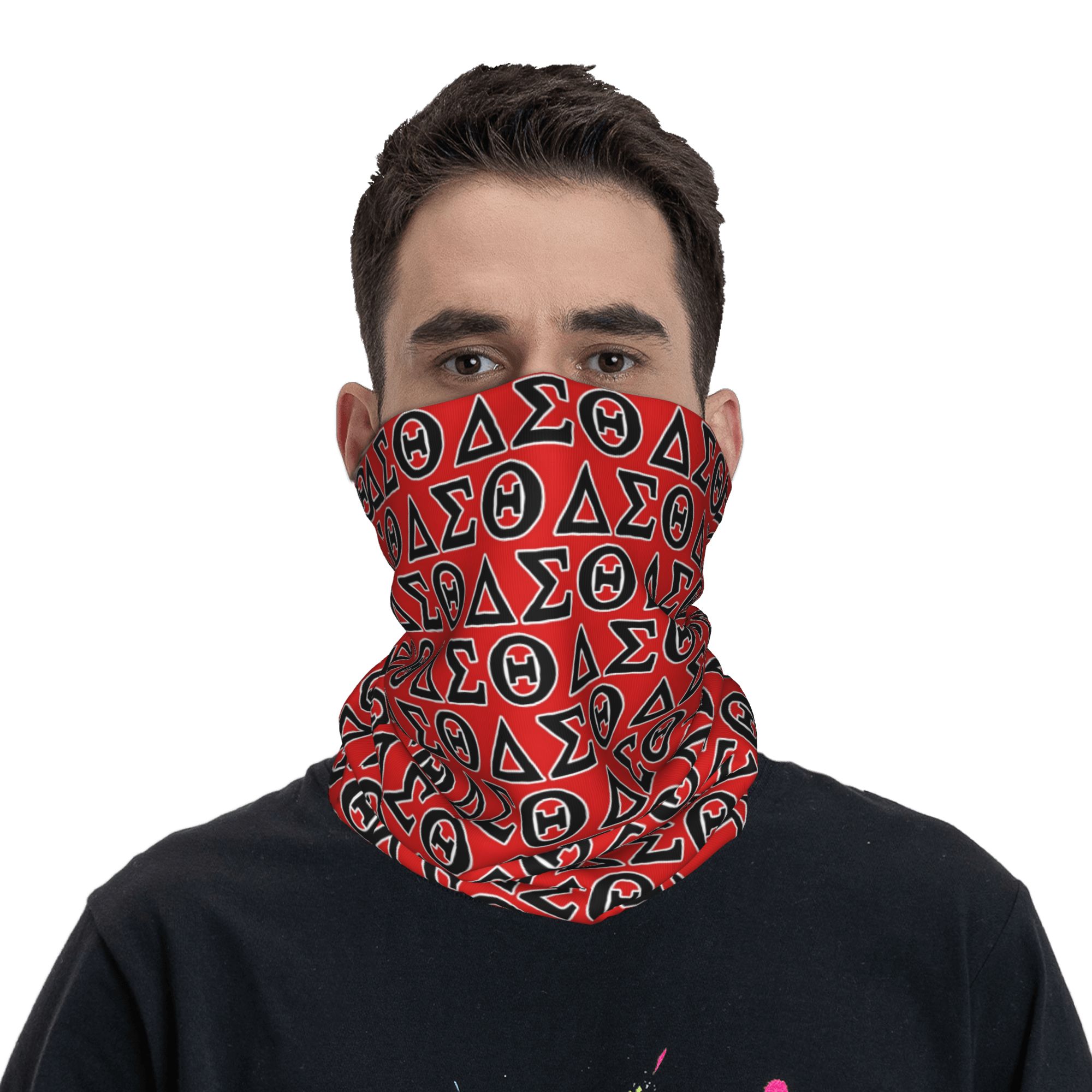Custom Delta'ES Sigma'ES Theta - Neck Gaiter Face Cover ulasan dan harga