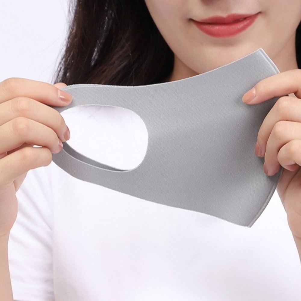 New Breathable Ice Silk Mask A - Cloth Face Mask Washable ulasan dan harga