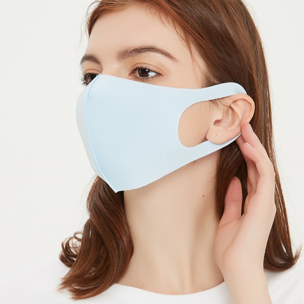 New Breathable Ice Silk Mask A - Cloth Face Mask Washable ulasan dan harga