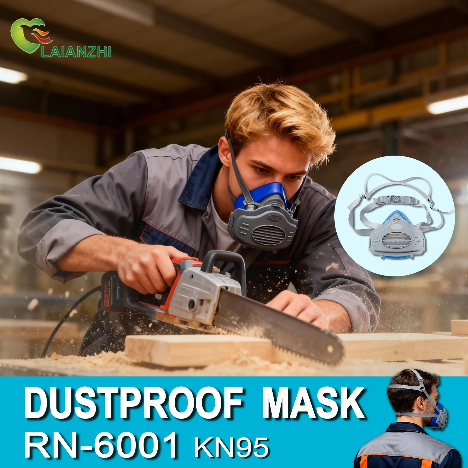 LAIANZHI Dust proof silicone m - Dust Mask Construction ulasan dan harga